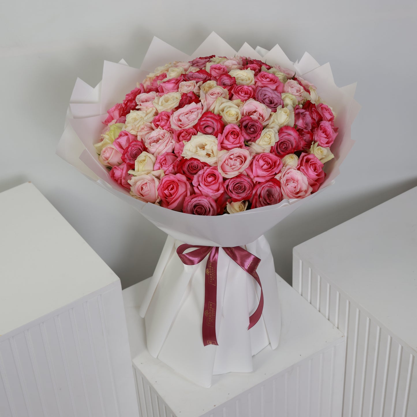 Compacted Pastel Bouquet