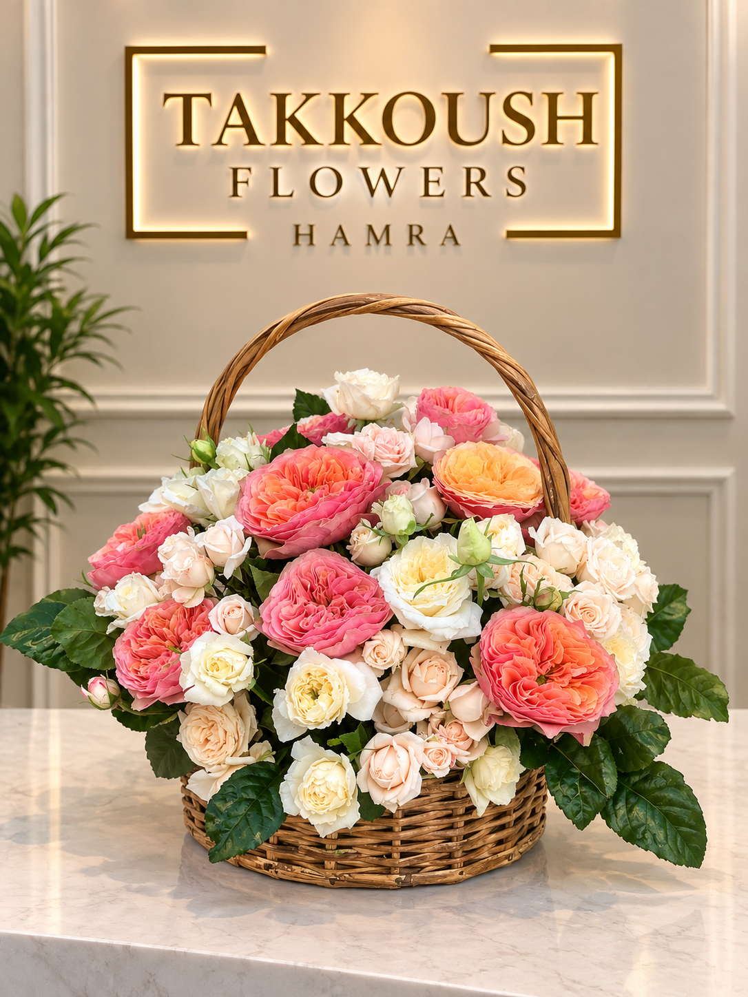 Peach Garden Basket