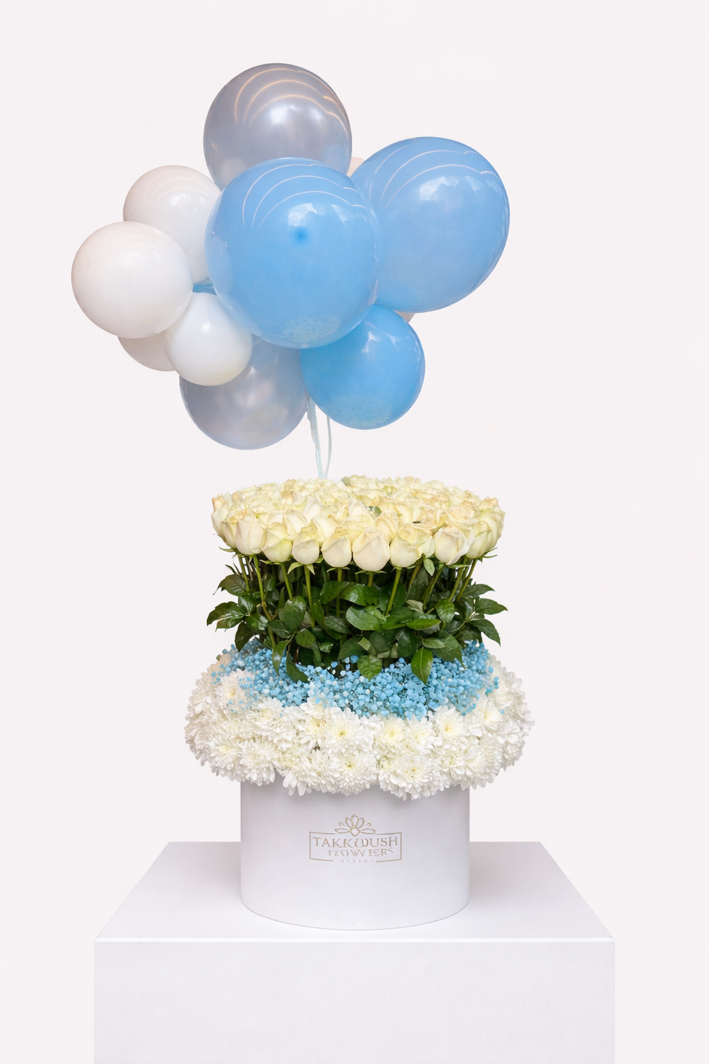 Baby Blue Cloud HatBox