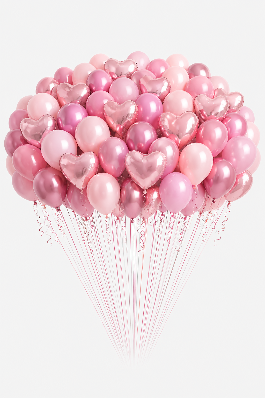 Pink Double Shaped Balloons Bundle