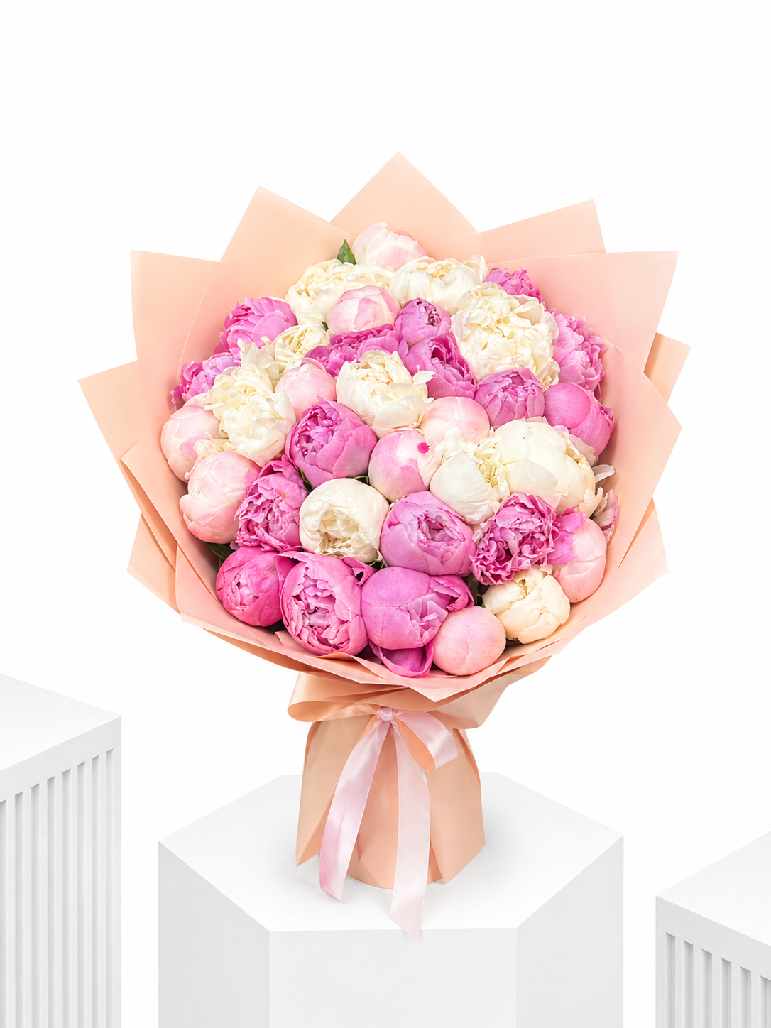 White & Pink Luxe Peonies