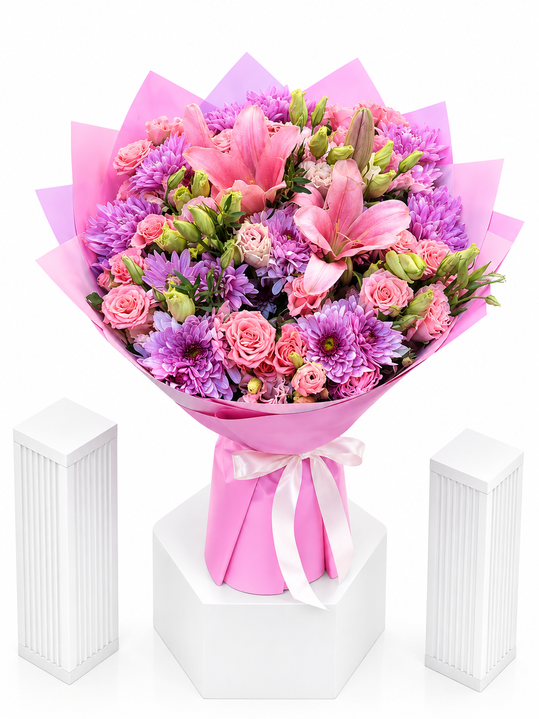 Blush Lily Symphony Bouquet