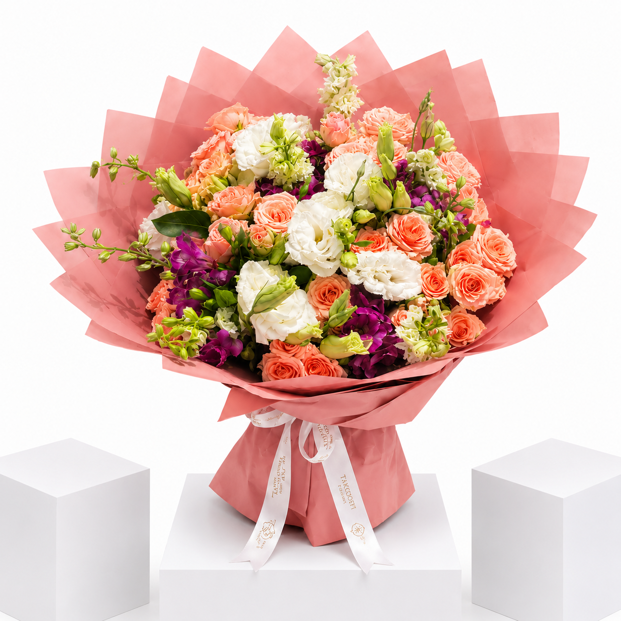 Coral Symphony Bouquet