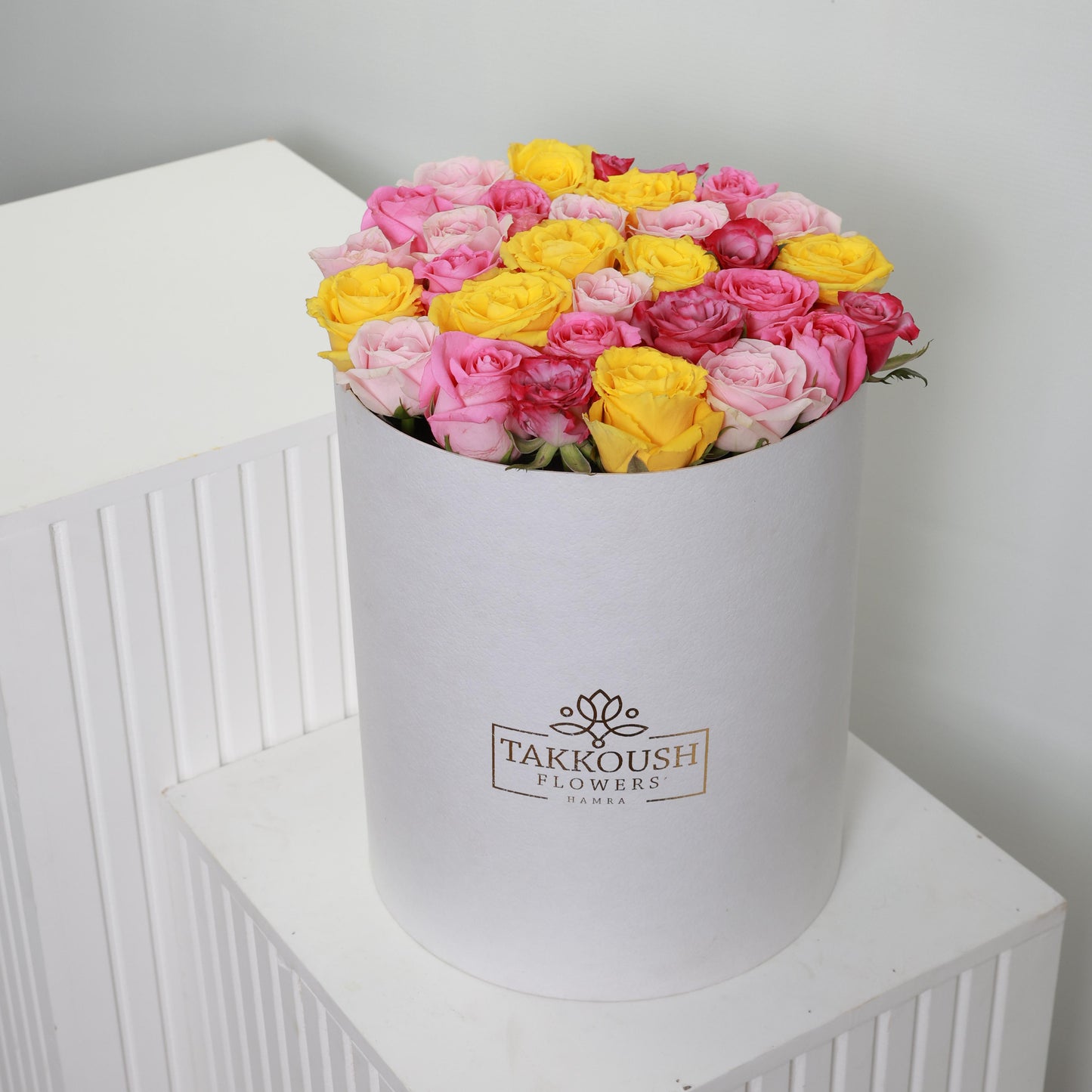 Colorful Roses Hatbox