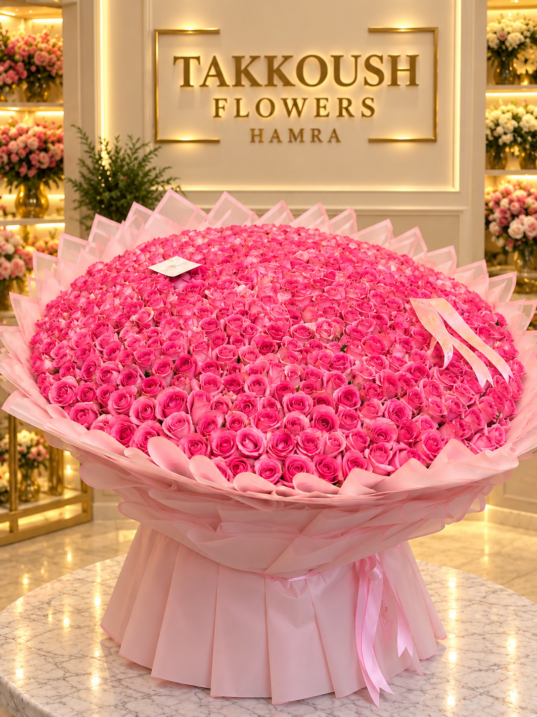 500 Roses Bouquet – Rose Royale