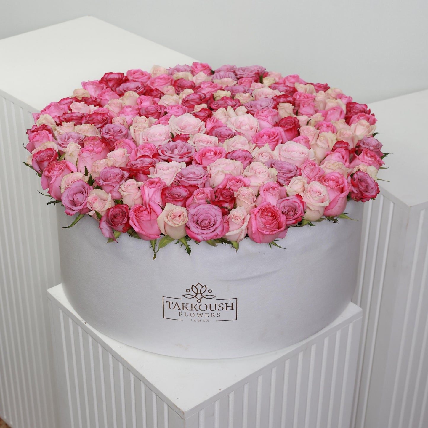Pastel Roses Hatbox