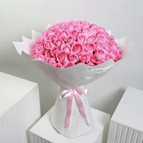 Compacted Aqua Bouquet