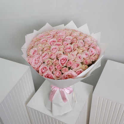 Compacted Light Pink Bouquet