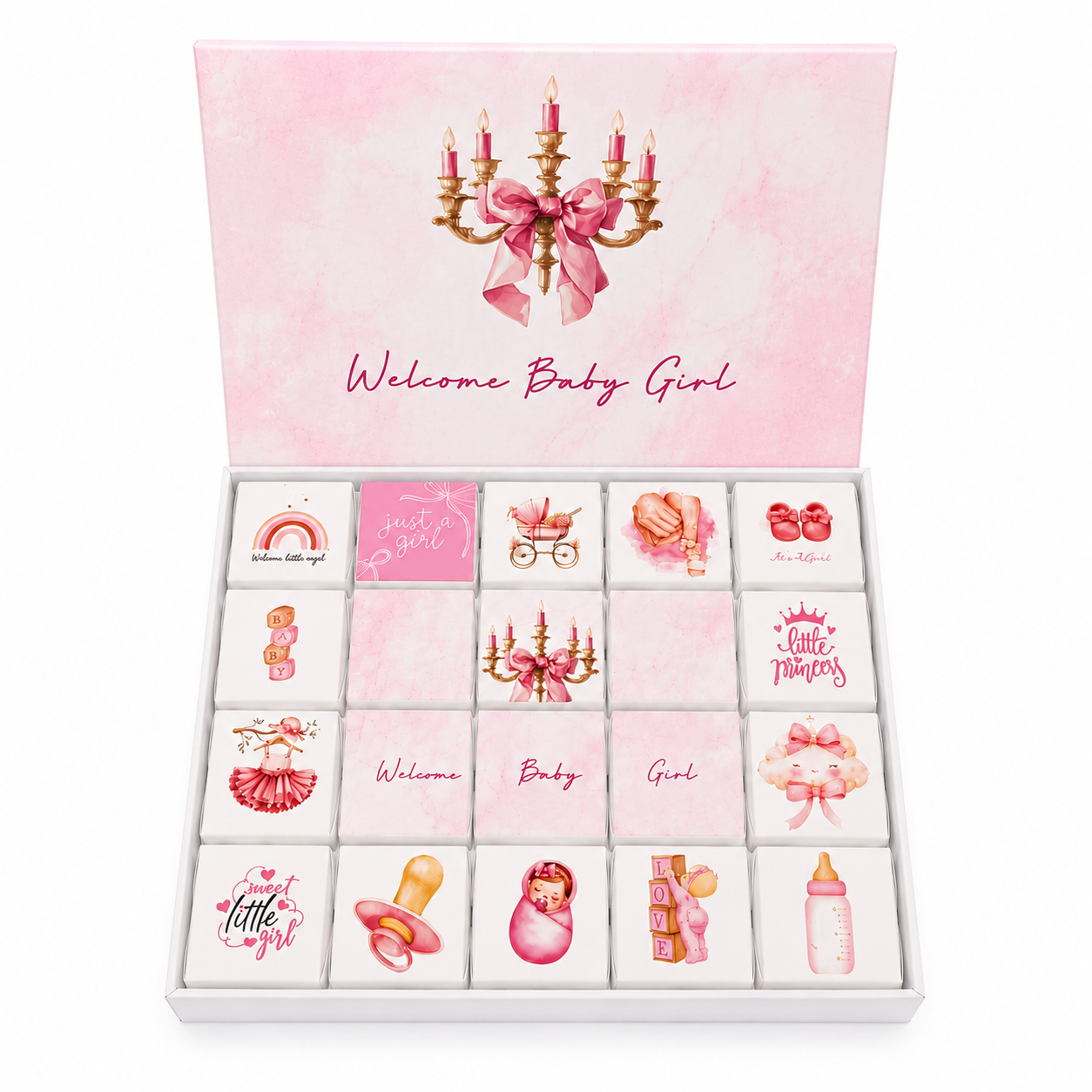 Baby Girl Choco Box