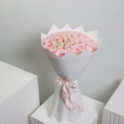 Compacted Light Pink Bouquet