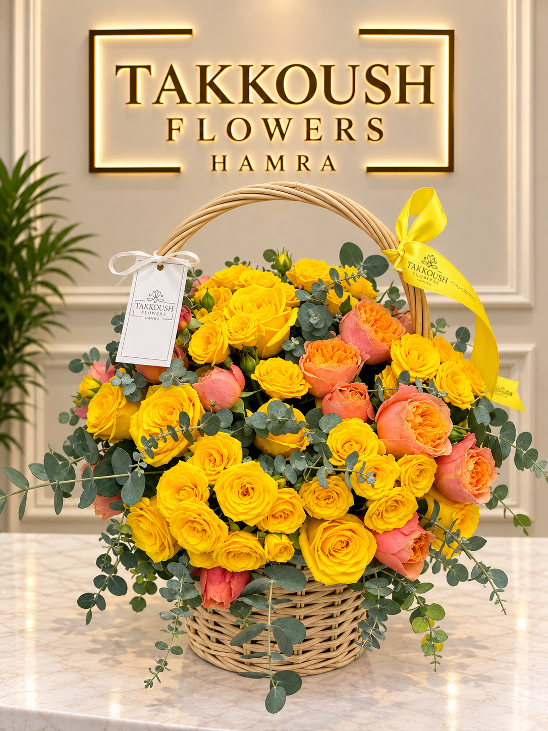 Golden Sunrise Basket