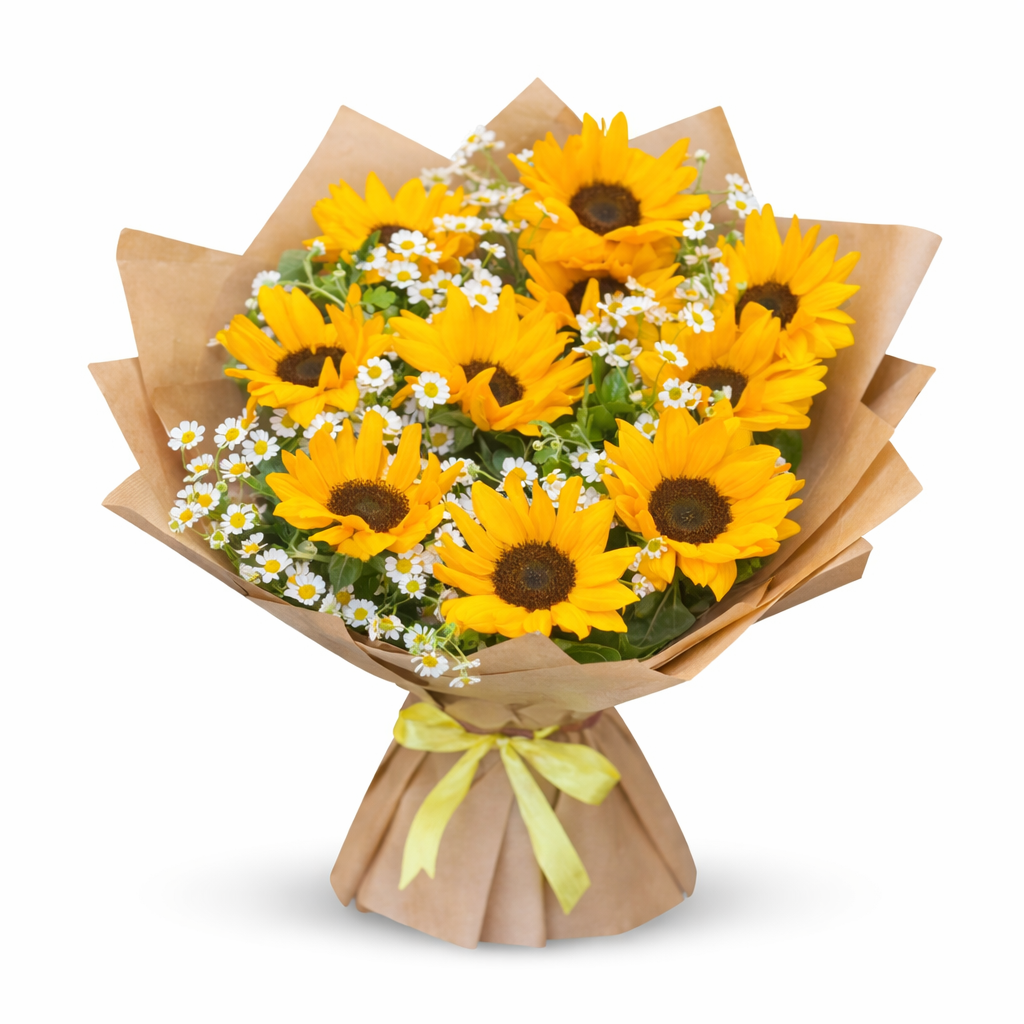 Bright Sunflowers & Daisies Bouquet