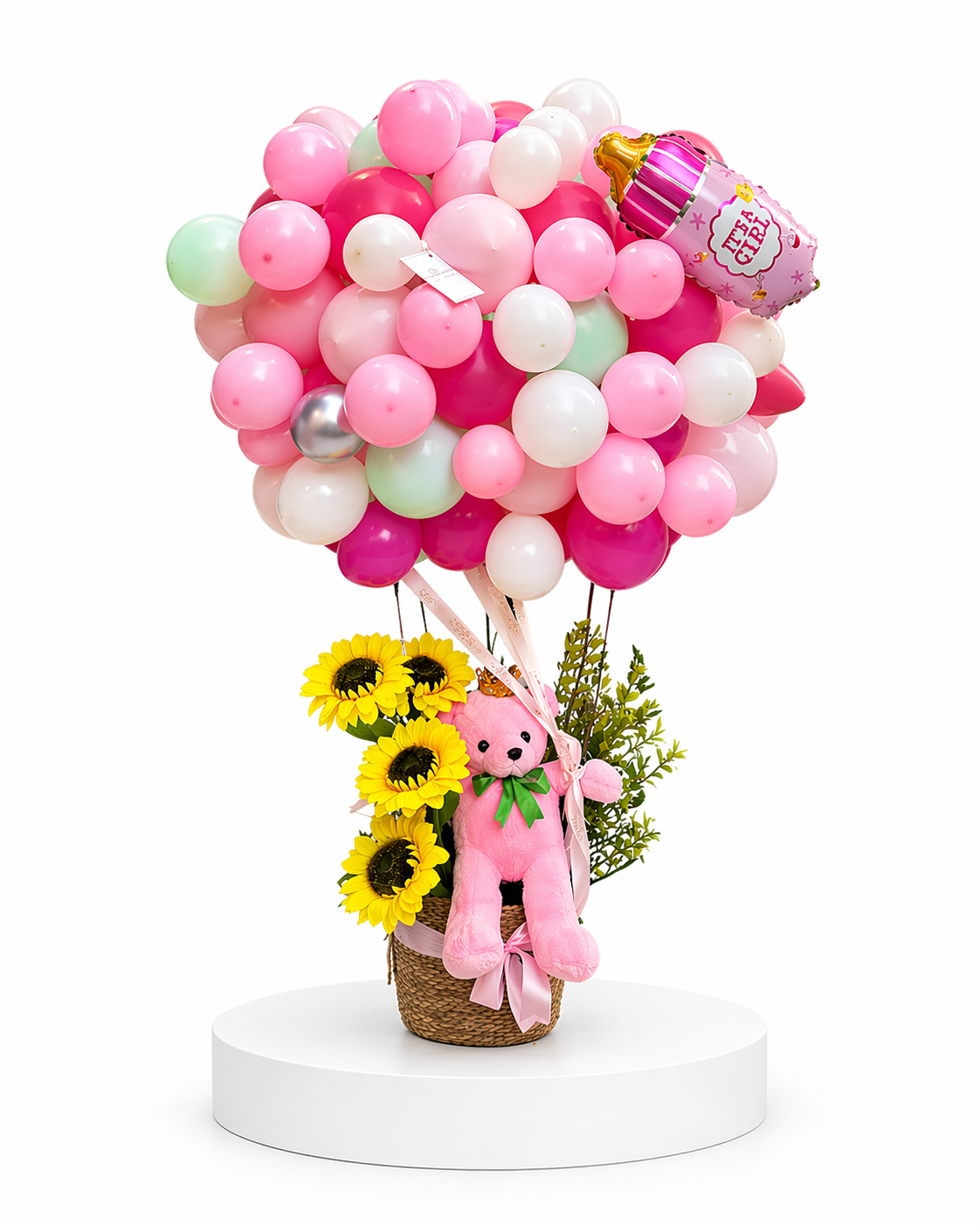 Baby Girl Balloon Garden