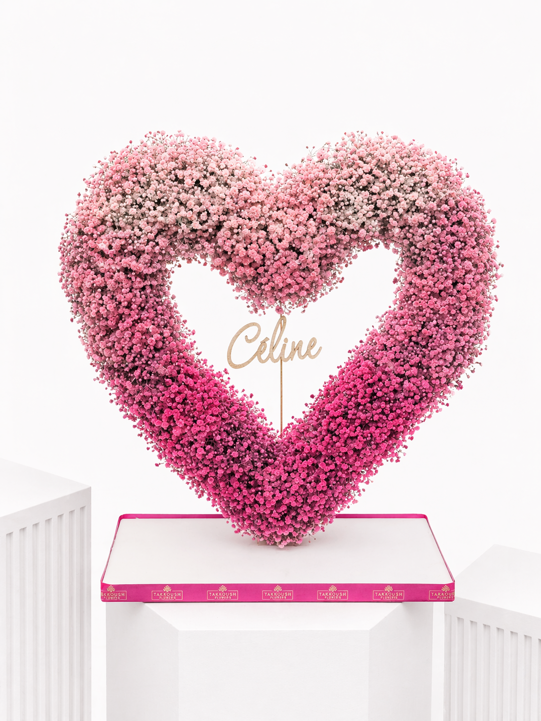 Rosé Ombre Heart