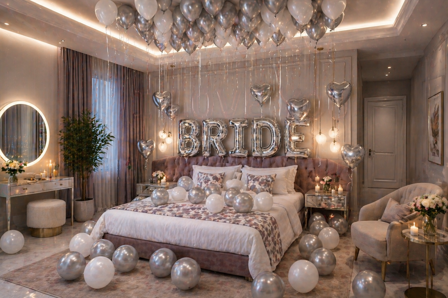 Bride Balloon Room Deco
