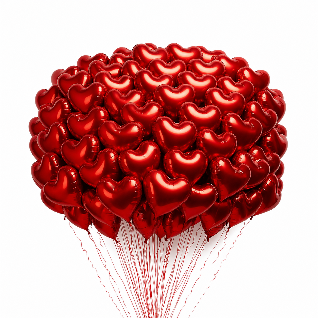 Red Heart Foil Balloon