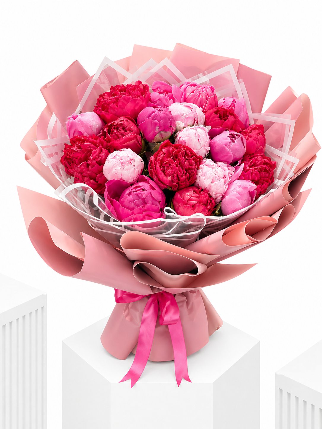 Fushia Peonies Bouquet