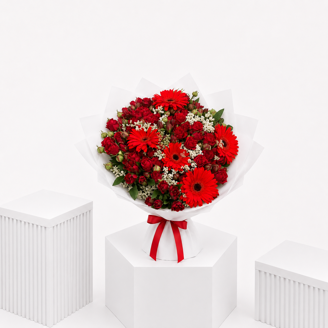 Scarlet Bloom Radiance Bouquet