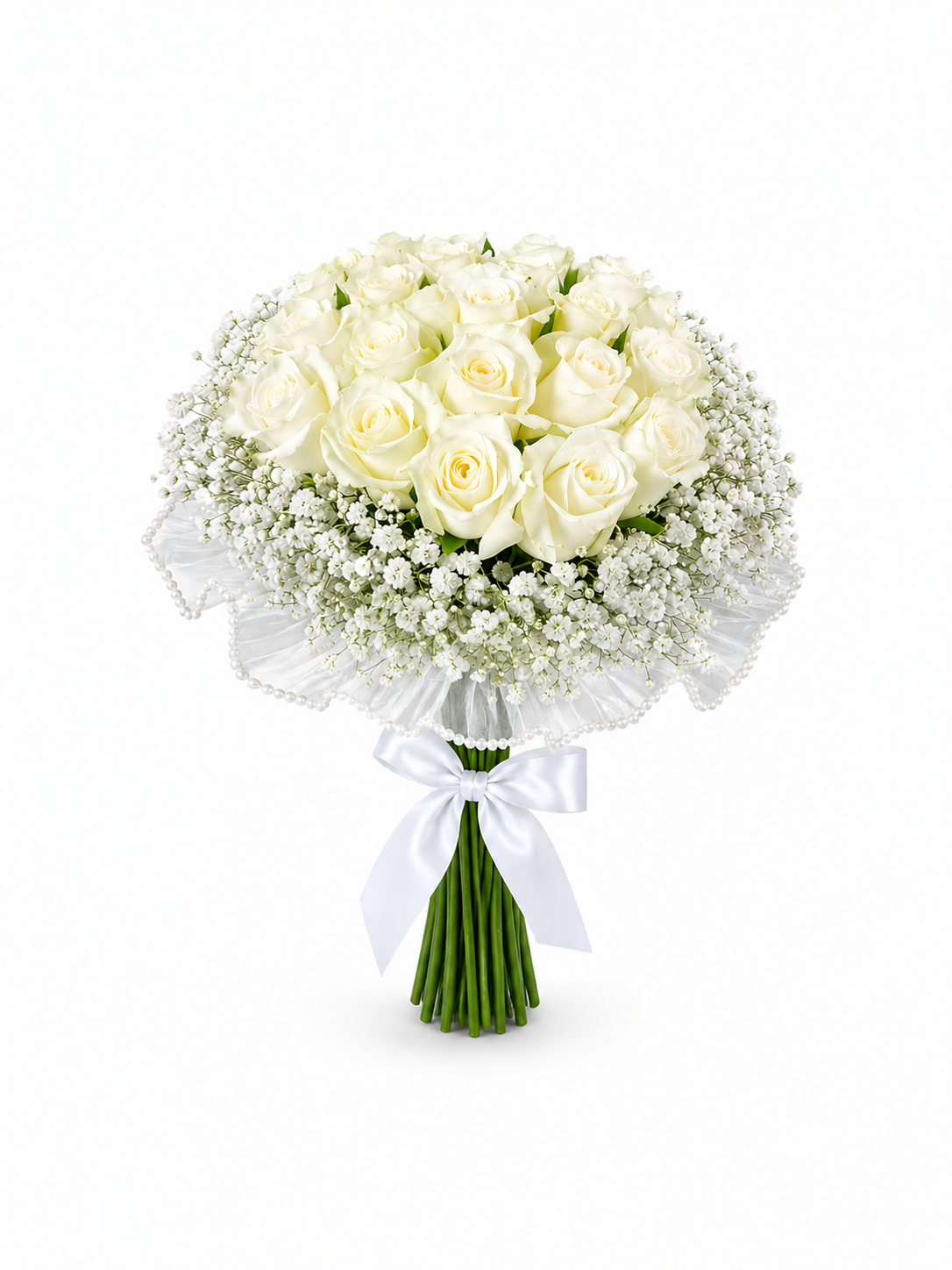 Real Roses & Gypso Bouquet