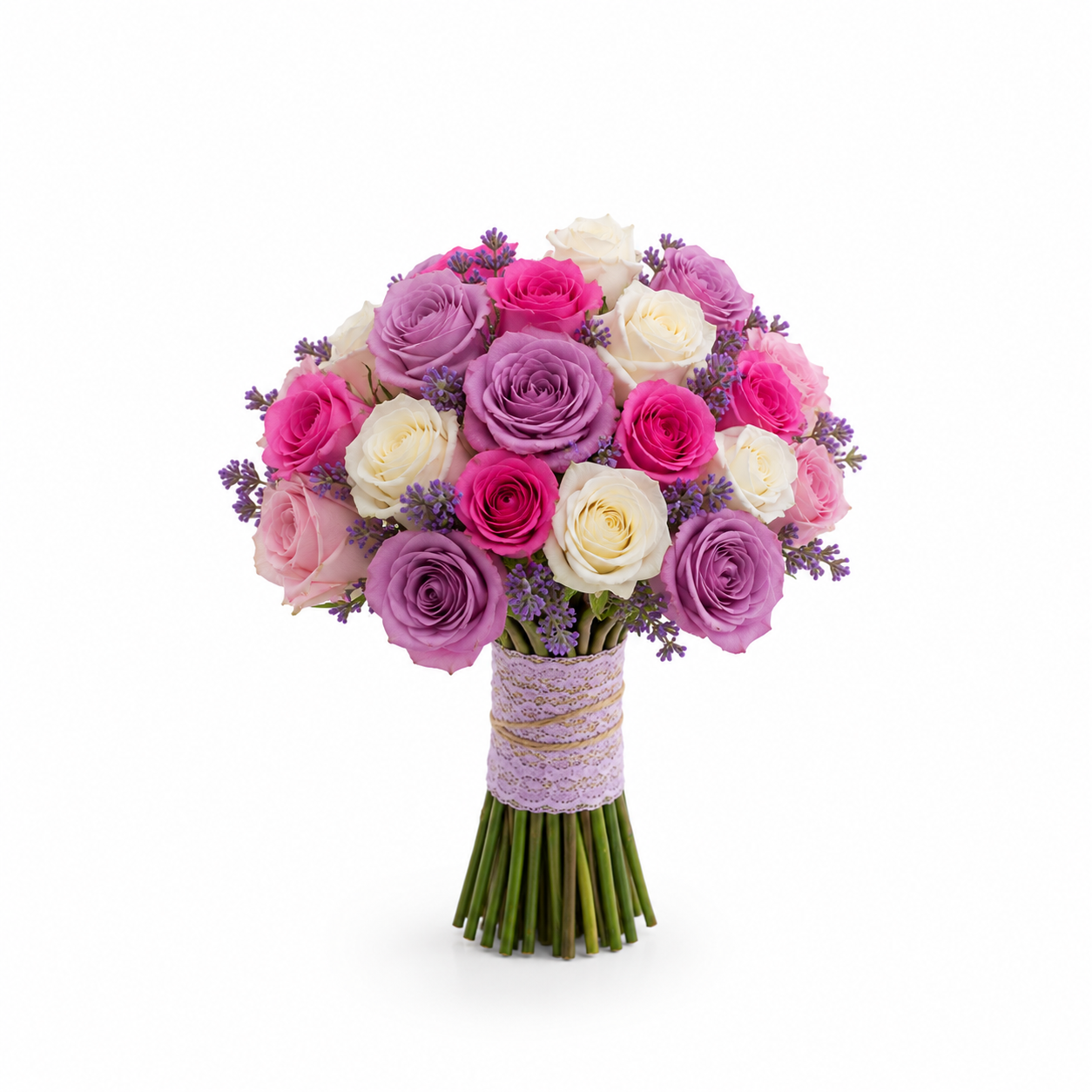 Real Lavender Blush Bouquet