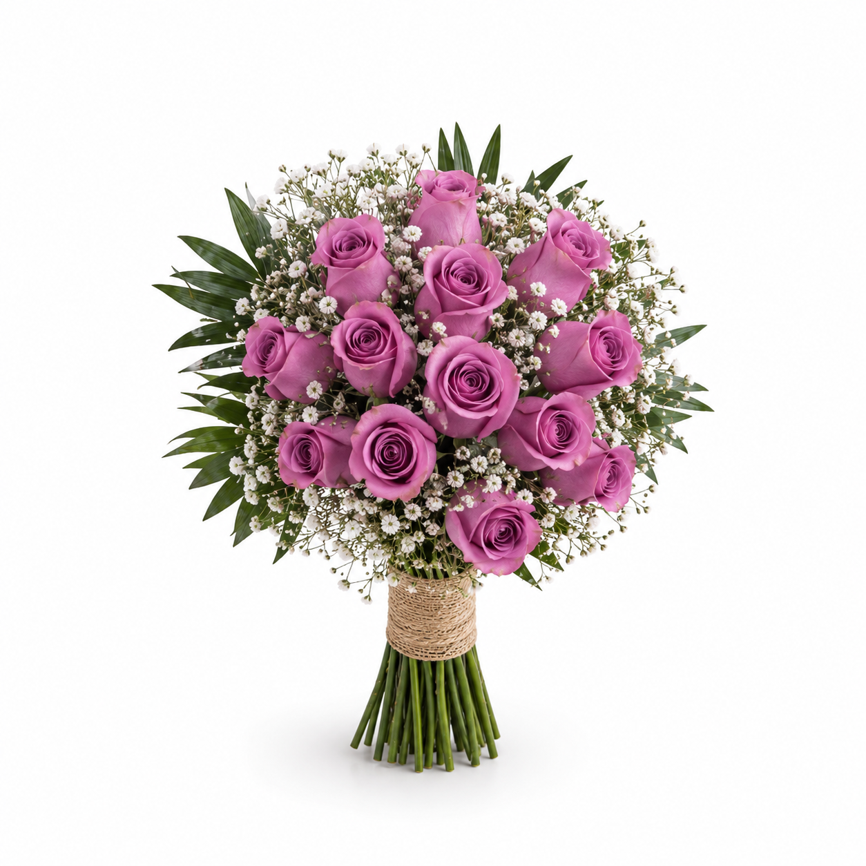 Real Lilac Roses Bliss Bouquet