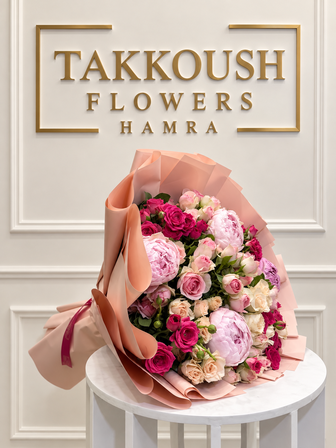 Peony Bouquet – Blush Garden