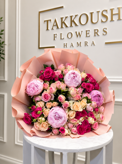 Peony Bouquet – Blush Garden