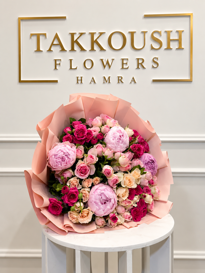 Peony Bouquet – Blush Garden