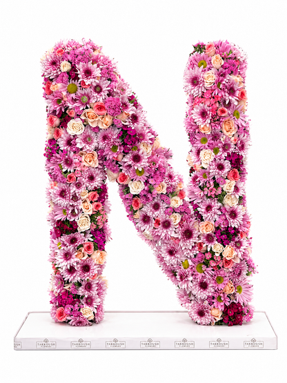 Floral Letters Sign