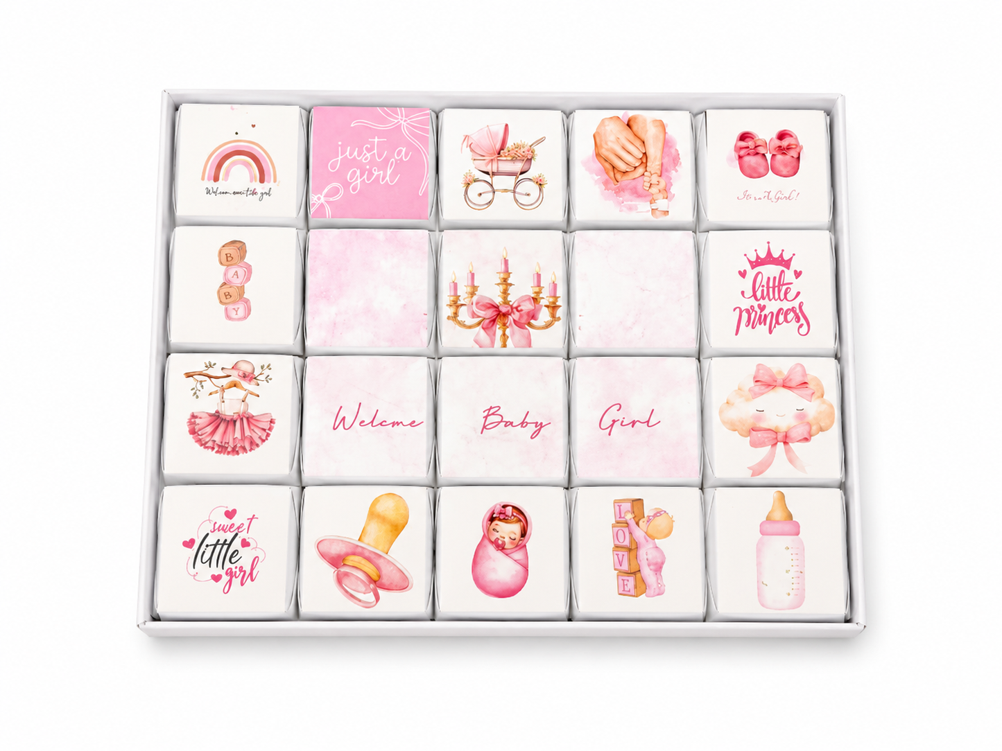 Baby Girl Choco Box