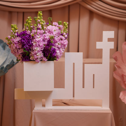 Mom Purple Matthiola Floral Stand