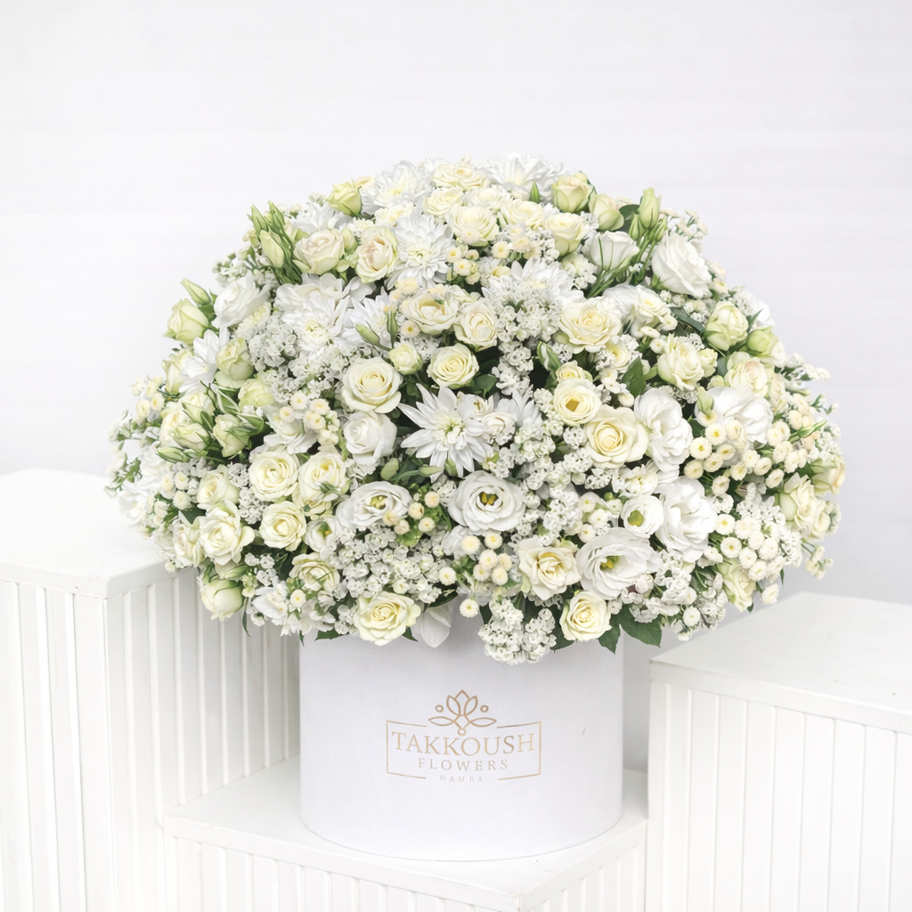 White Petal Hatbox