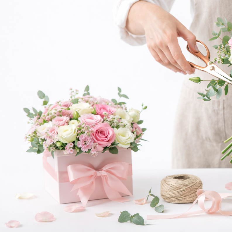 Hatbox Bouquet - Florist’s Selection