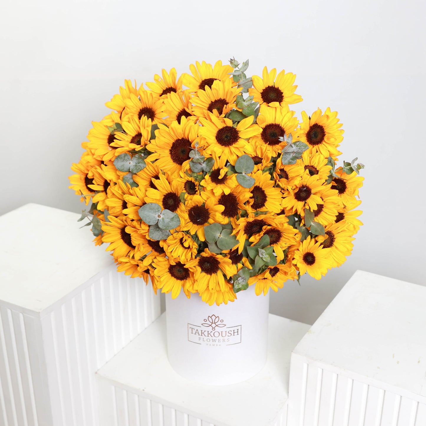 Sunflowers Garden hatbox