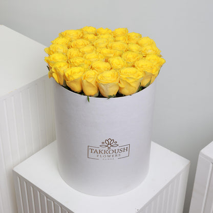 Yellow Roses Hatbox