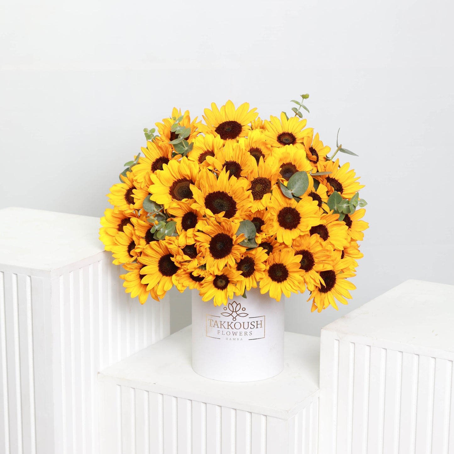 Sunflowers Garden hatbox