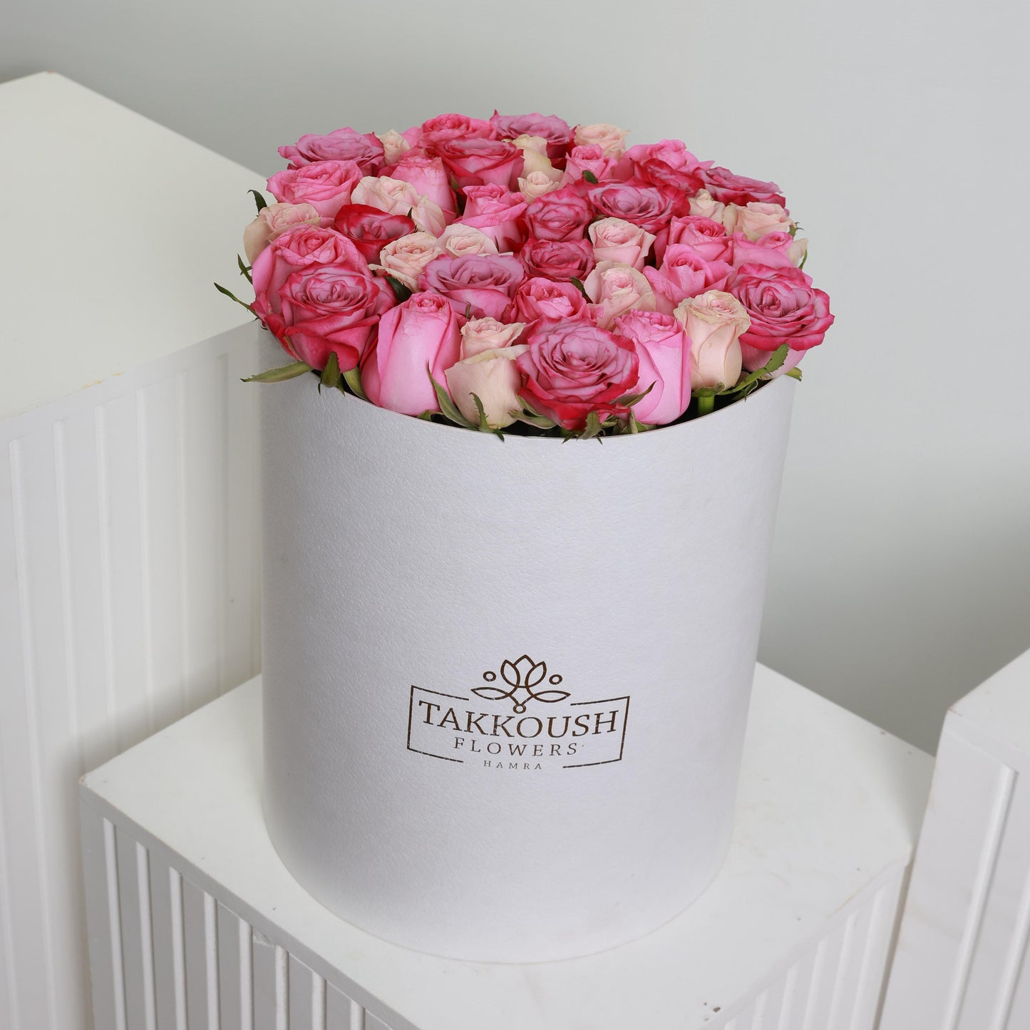 Pastel Roses Hatbox
