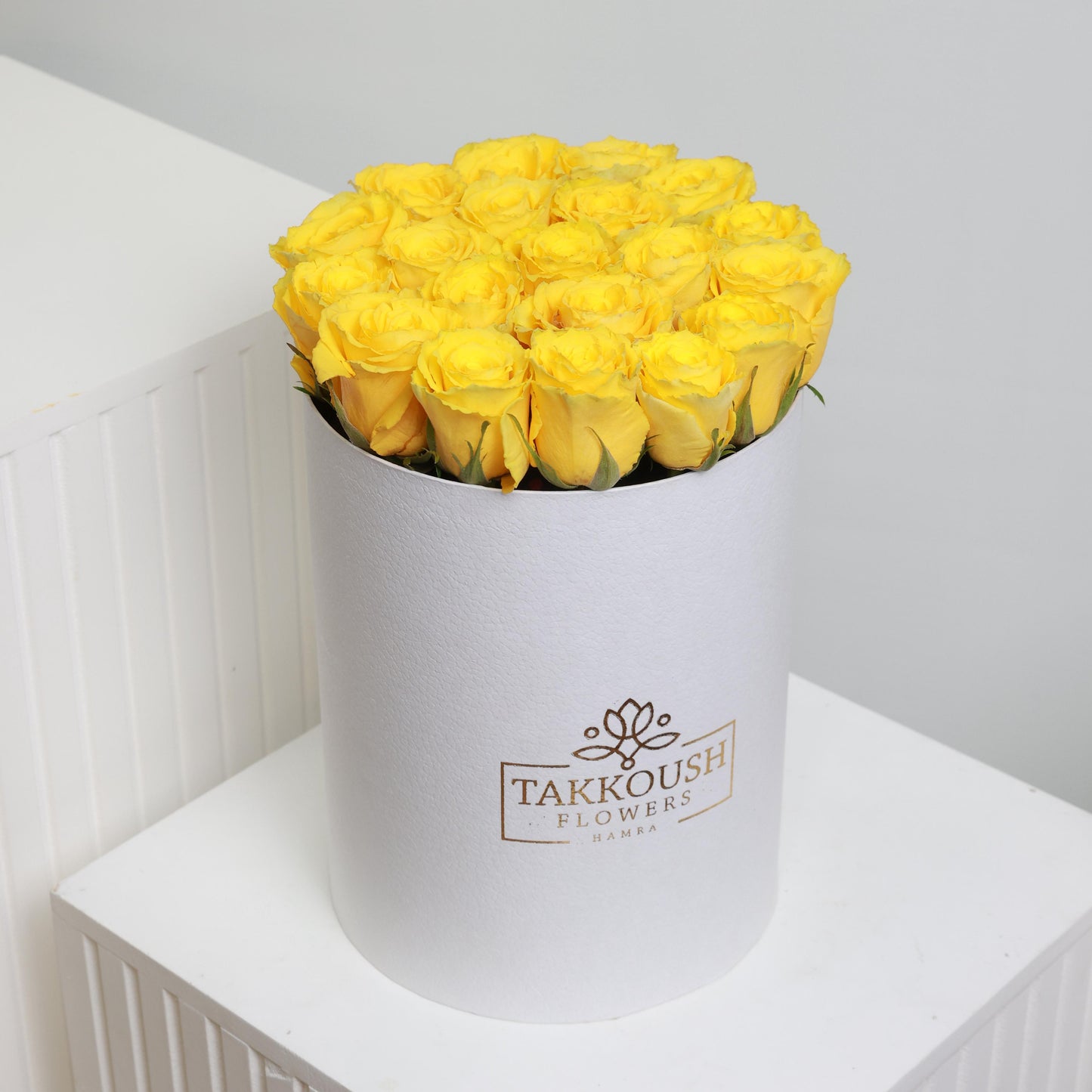 Yellow Roses Hatbox