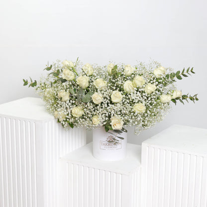 White Delight Hatbox