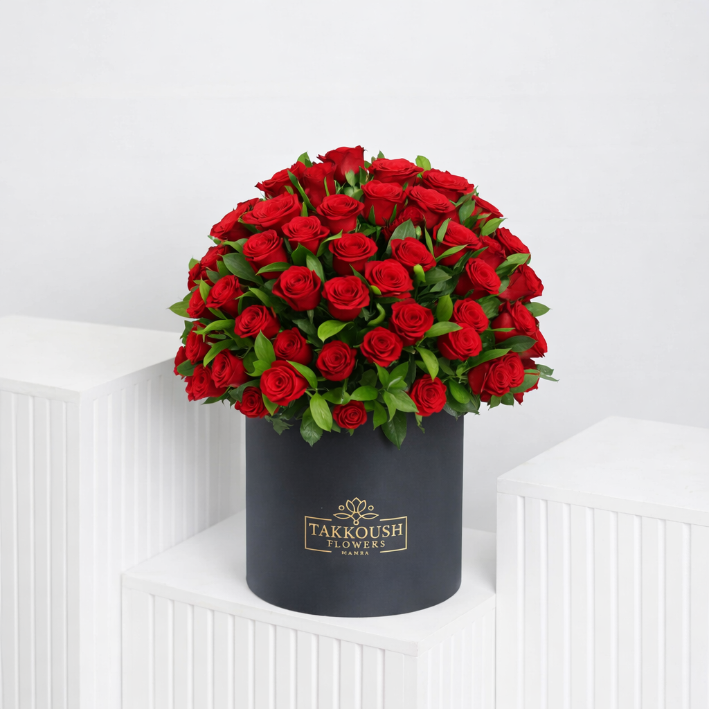 Red Roses Mood Hatbox