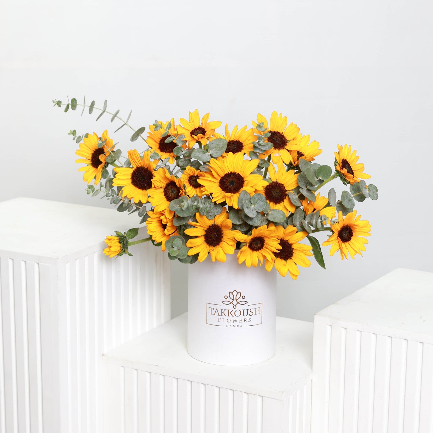 Sunflowers Garden hatbox