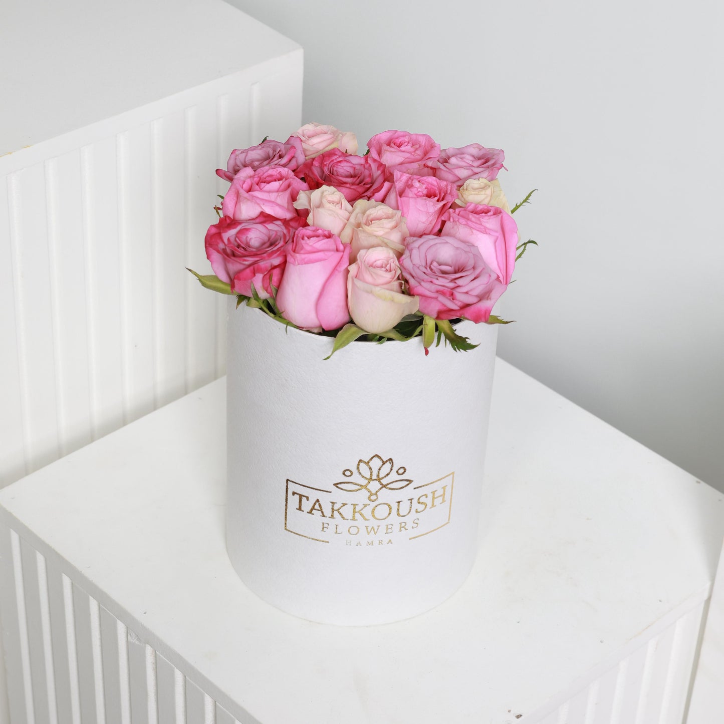 Pastel Roses Hatbox