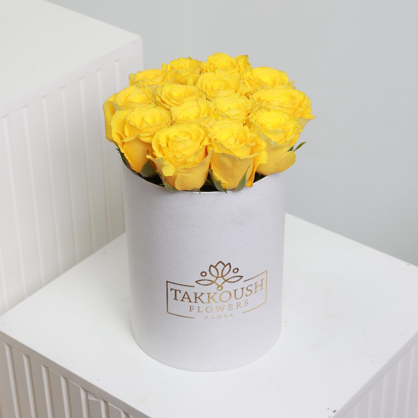 Yellow Roses Hatbox
