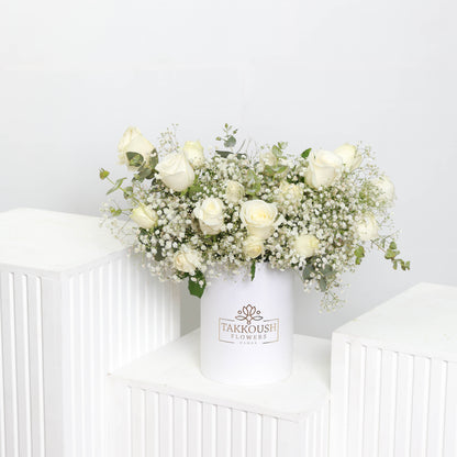 White Delight Hatbox