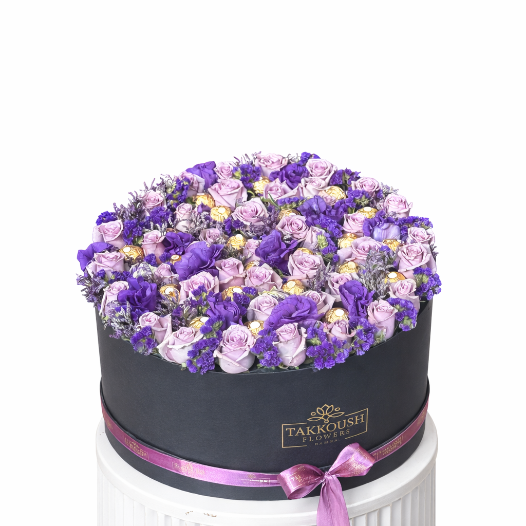 Sweet Lilac Floral Hatbox