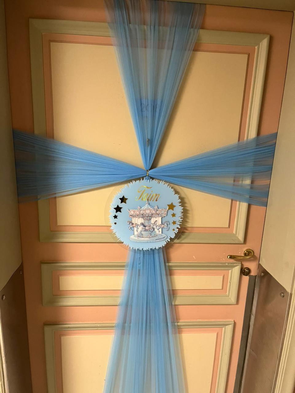 Blue Baby Door Hanger