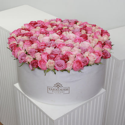 Pastel Roses Hatbox