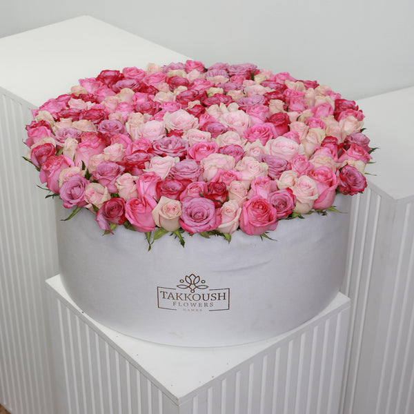 Pastel Roses Hatbox