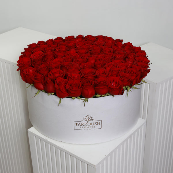 Red Roses Hatbox
