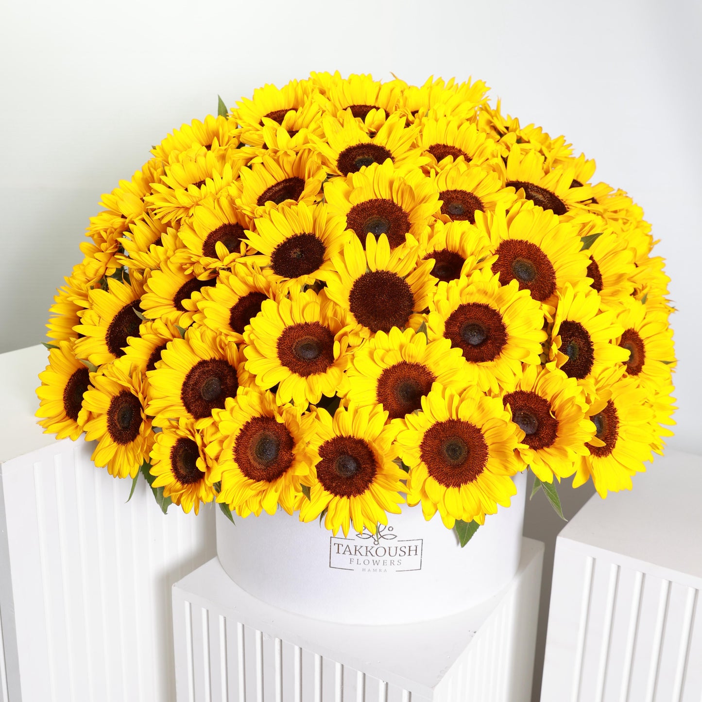 Sunflowers Garden hatbox